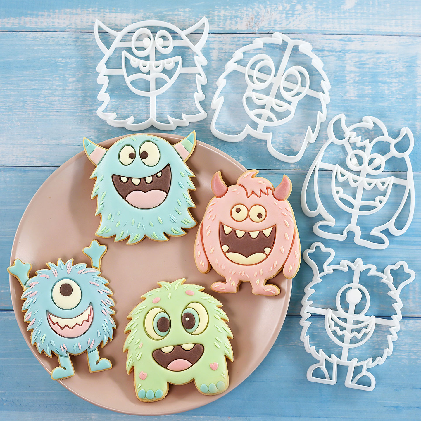 1 Pc/4 Pcs Large Monster Cooki - Art Craft Party recensione e prezzo