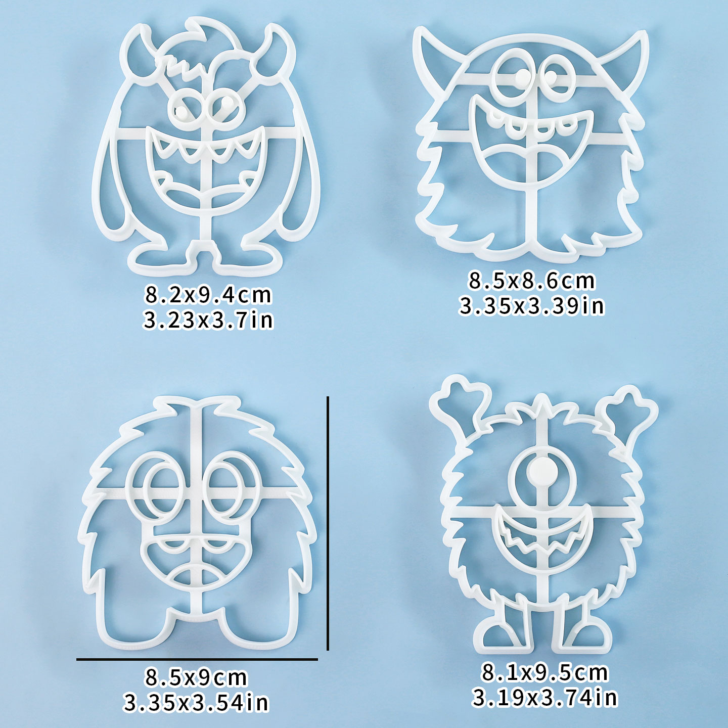 1 Pc/4 Pcs Large Monster Cooki - Art Craft Party recensione e prezzo