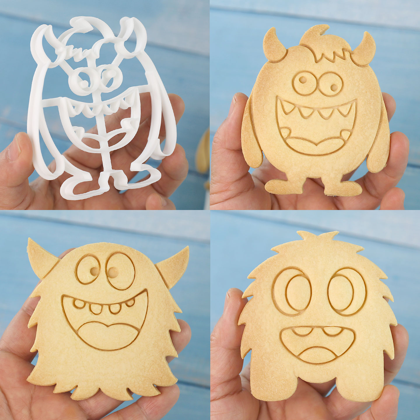 1 Pc/4 Pcs Large Monster Cooki - Art Craft Party recensione e prezzo