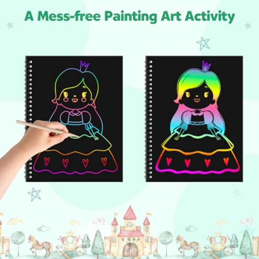 Scratch Paper Art Craft: 2 Pac - Art Craft Notebook recensione e prezzo