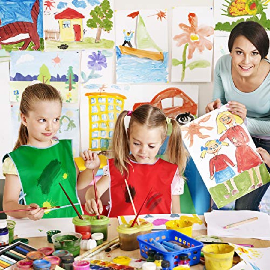 4 Pieces Art Smock for Waterpr - Art Craft Toddlers recensione e prezzo