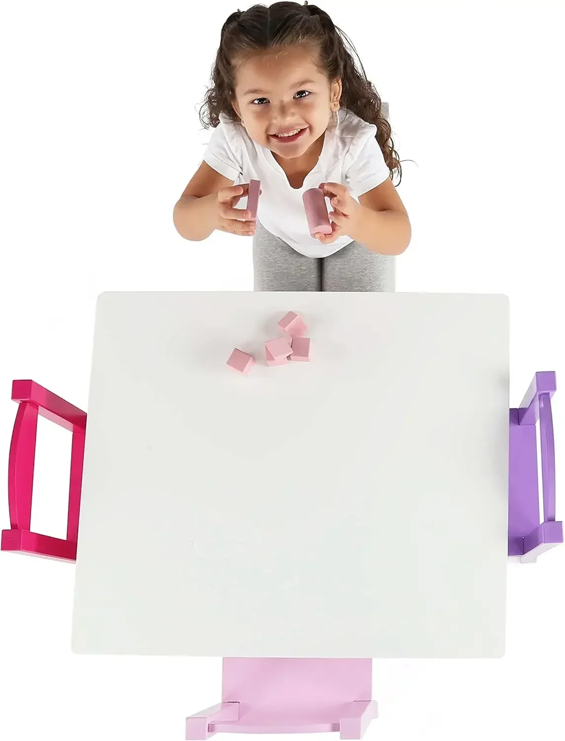 Kids Wooden Table and 4 Chairs - Art Craft Toddlers recensione e prezzo