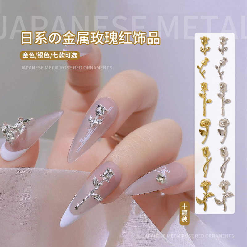 10Pcs 3D Rose Nail Art Ornamen - Art Craft Show recensione e prezzo