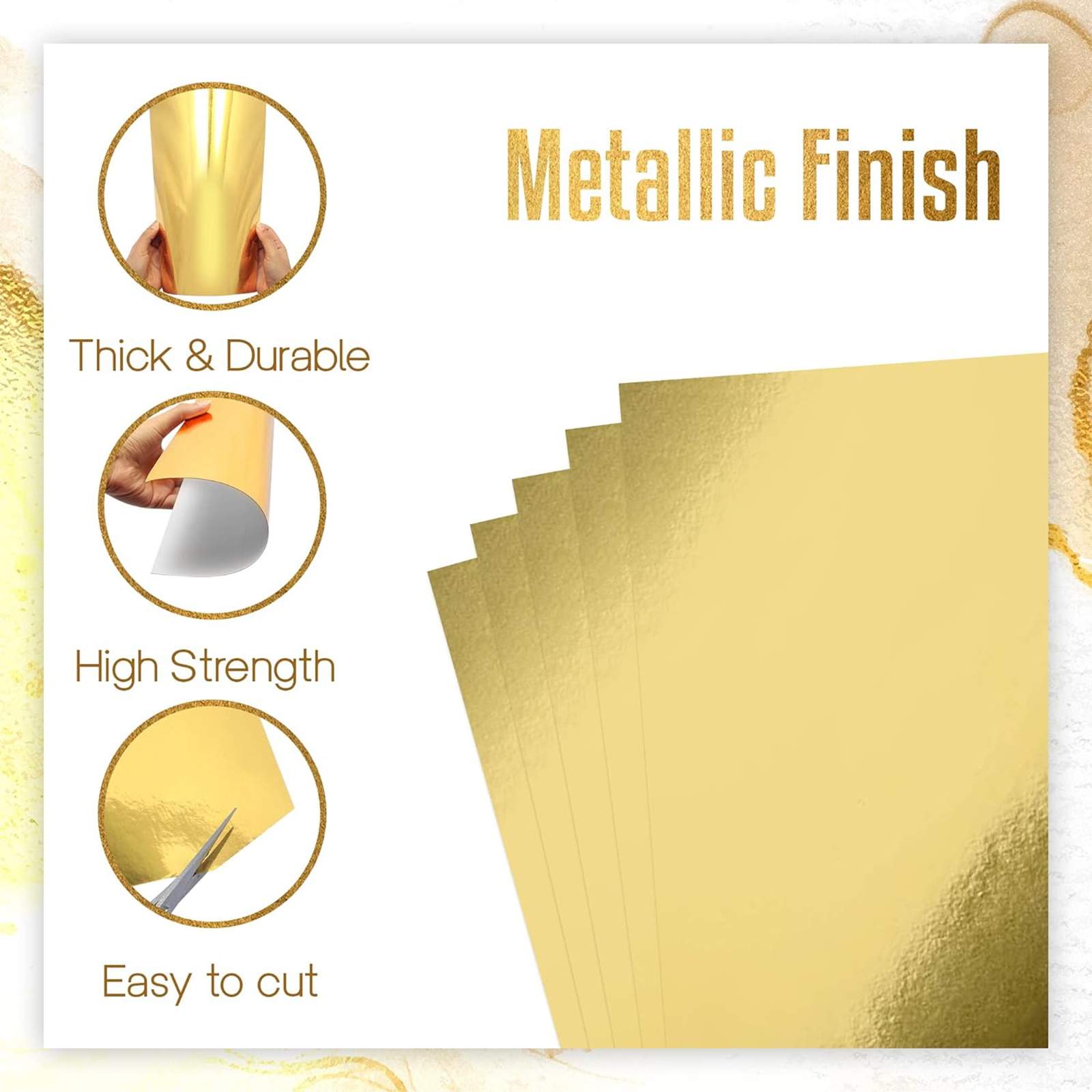 10 Sheets A4 Size Metallic Gol - Art Craft Paper recensione e prezzo