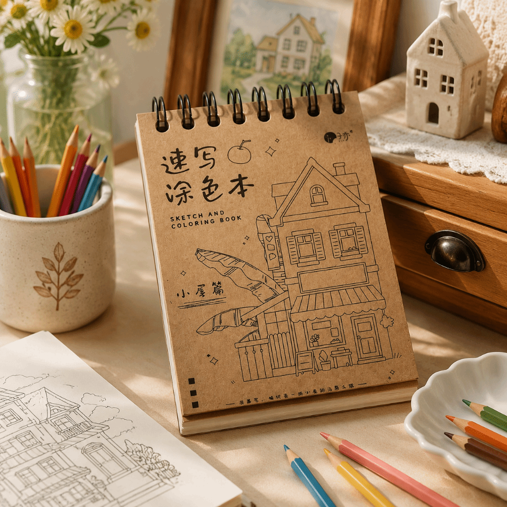 Tracing Line Vintage Coloring  - Art Craft Notebook recensione e prezzo