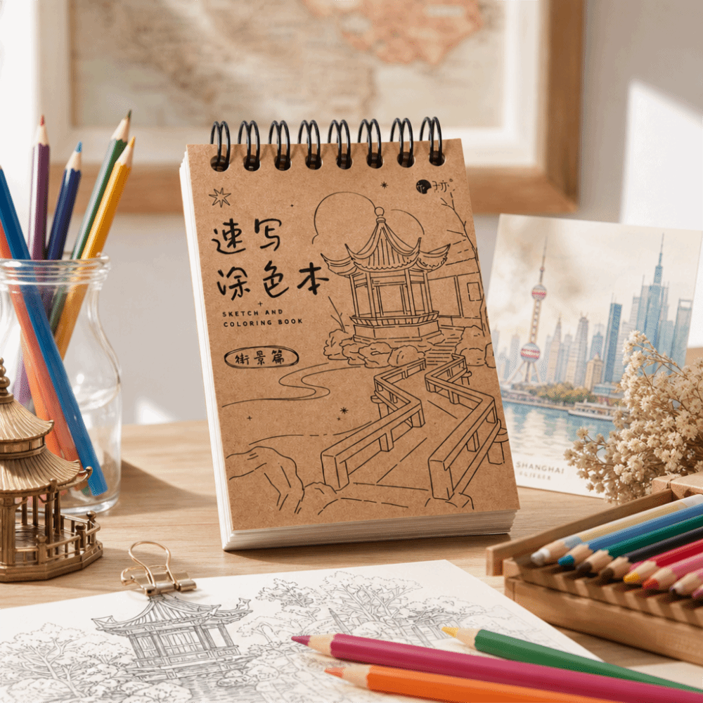 Tracing Line Vintage Coloring  - Art Craft Notebook recensione e prezzo