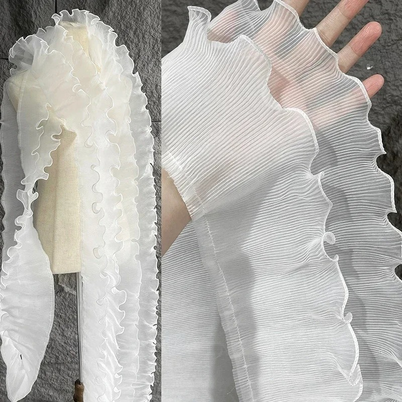 Mist Lace Fabric Pleated Textu - Art Craft Upholstery recensione e prezzo