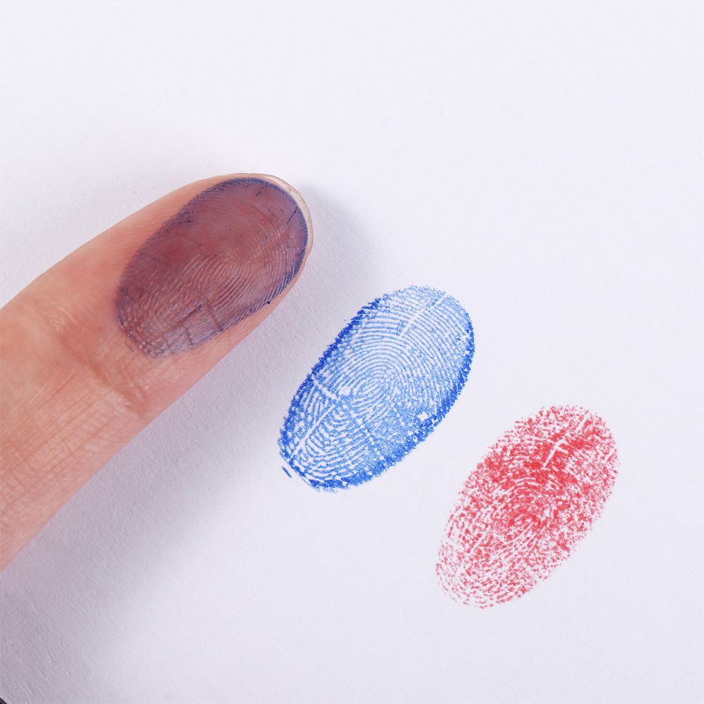 Red Blue Black Mini Fingerprin - Stamping Ink Pad recensione e prezzo