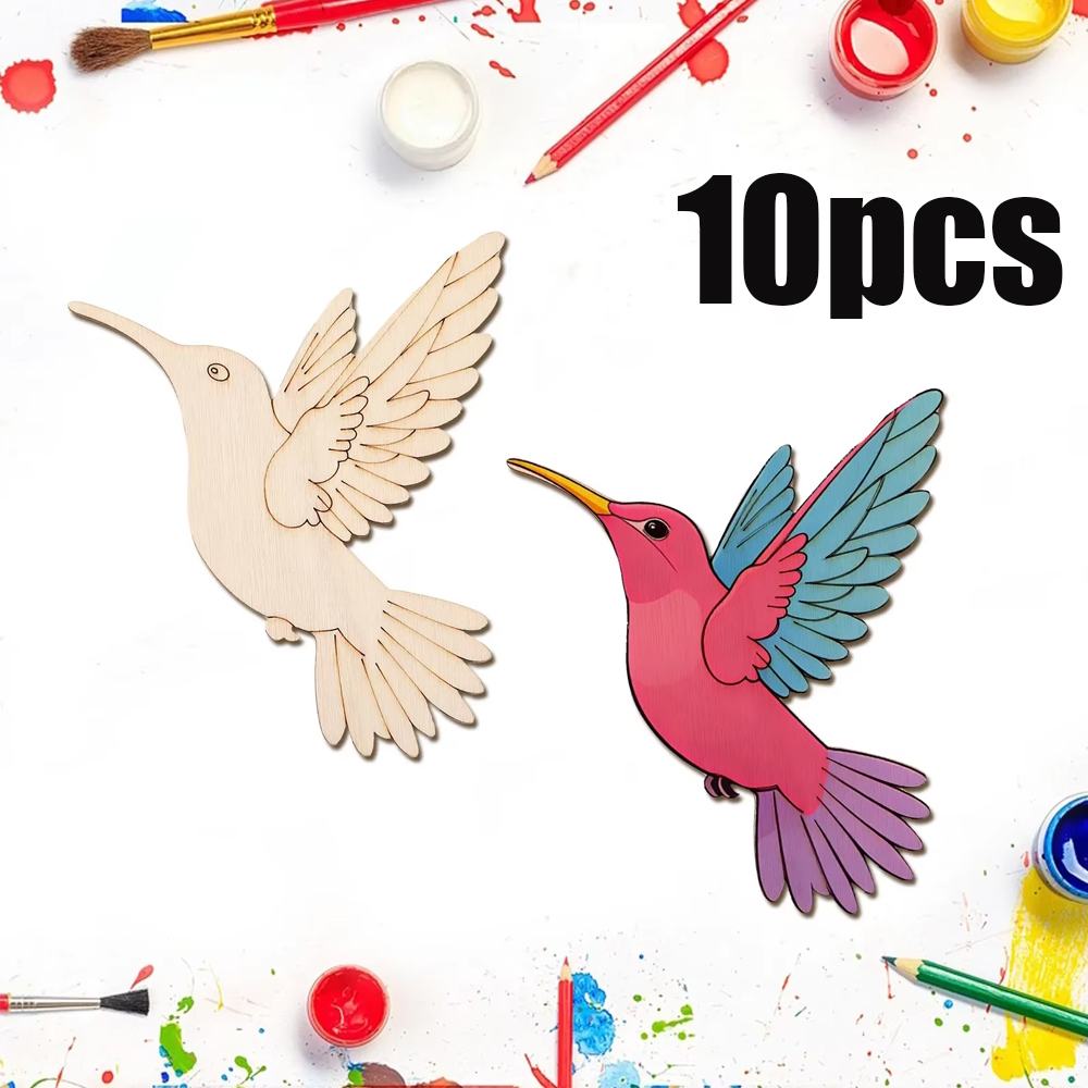 10pcs Unfinished Wood Animal B - Art & Craft Paper Origami recensione e prezzo