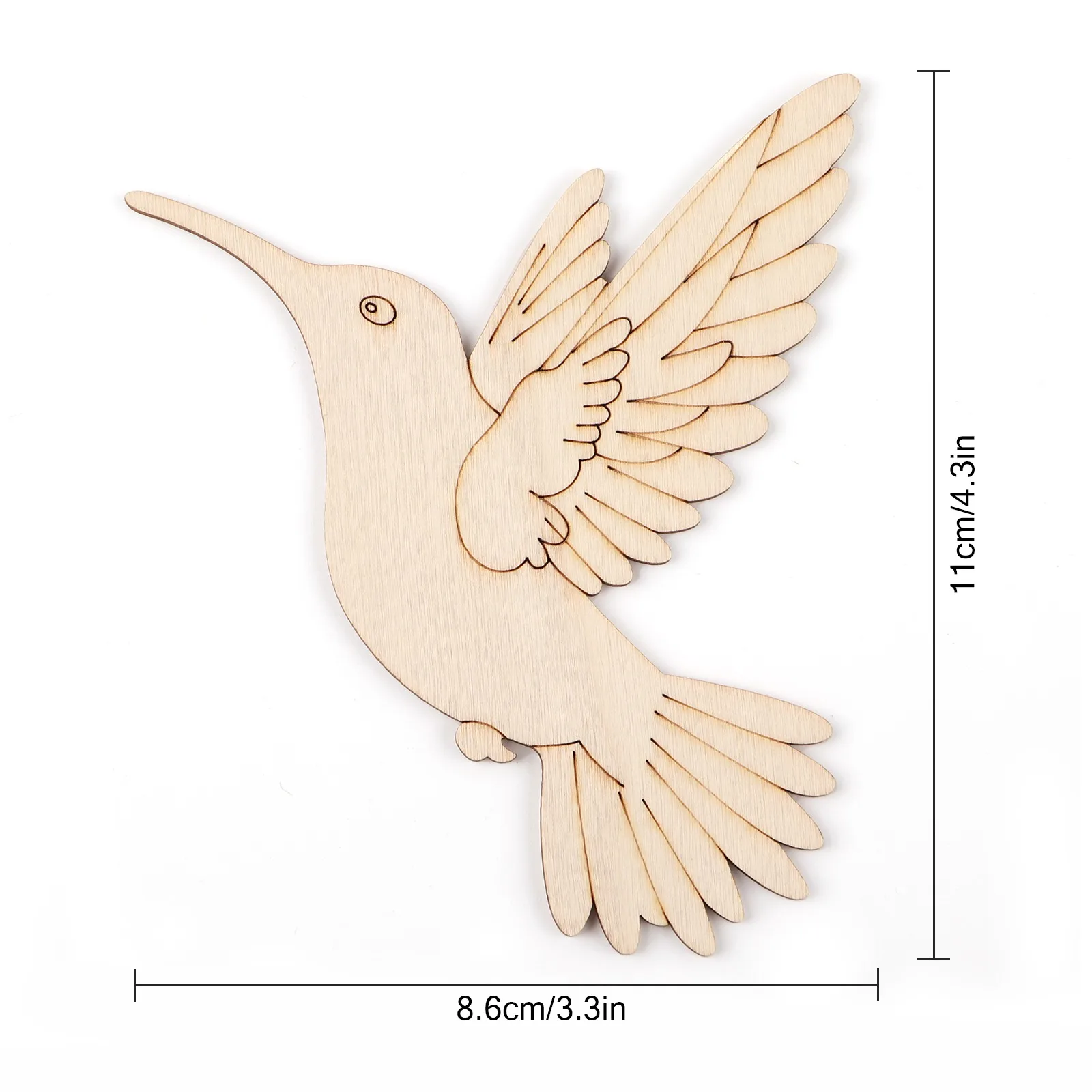 10pcs Unfinished Wood Animal B - Art & Craft Paper Origami recensione e prezzo