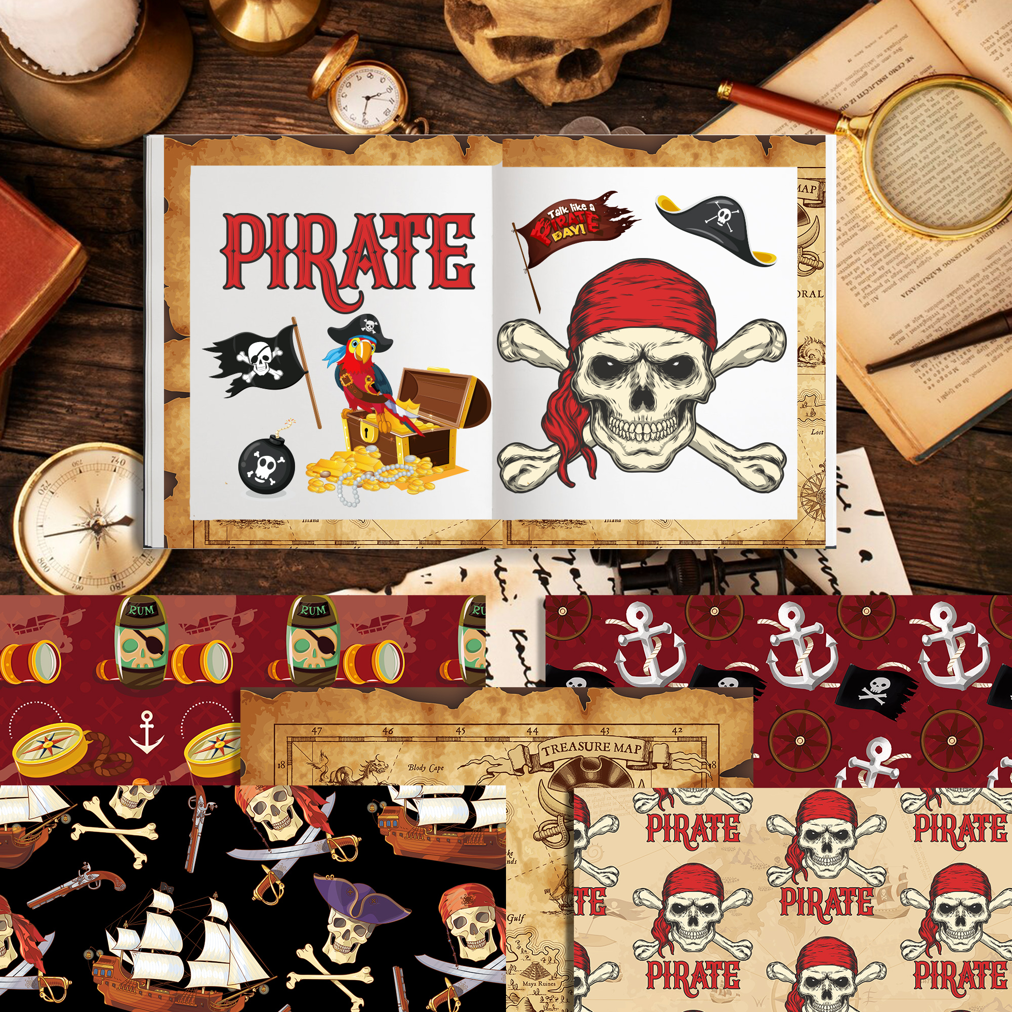 24pcs European Pirate Theme DI - Art Craft Paper recensione e prezzo