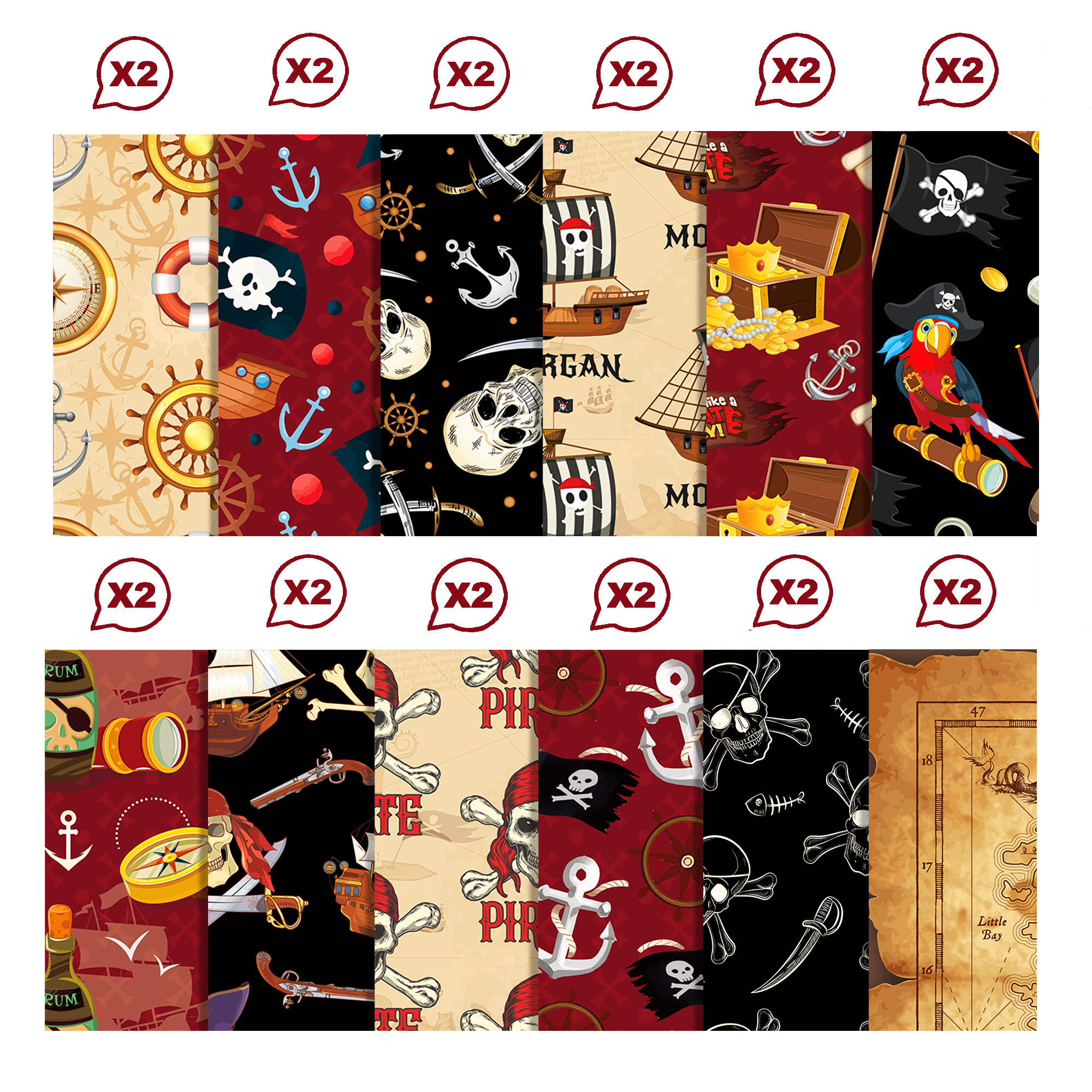 24pcs European Pirate Theme DI - Art Craft Paper recensione e prezzo