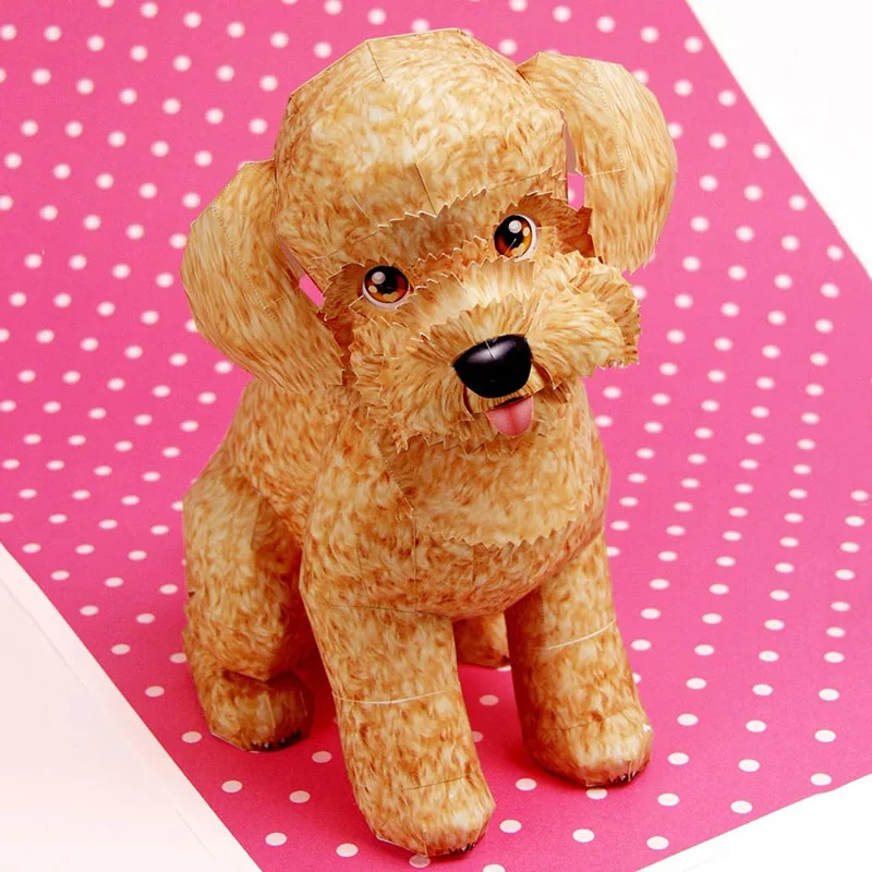Toy Poodle Dog Folding Origami - Art Craft Cardboard recensione e prezzo