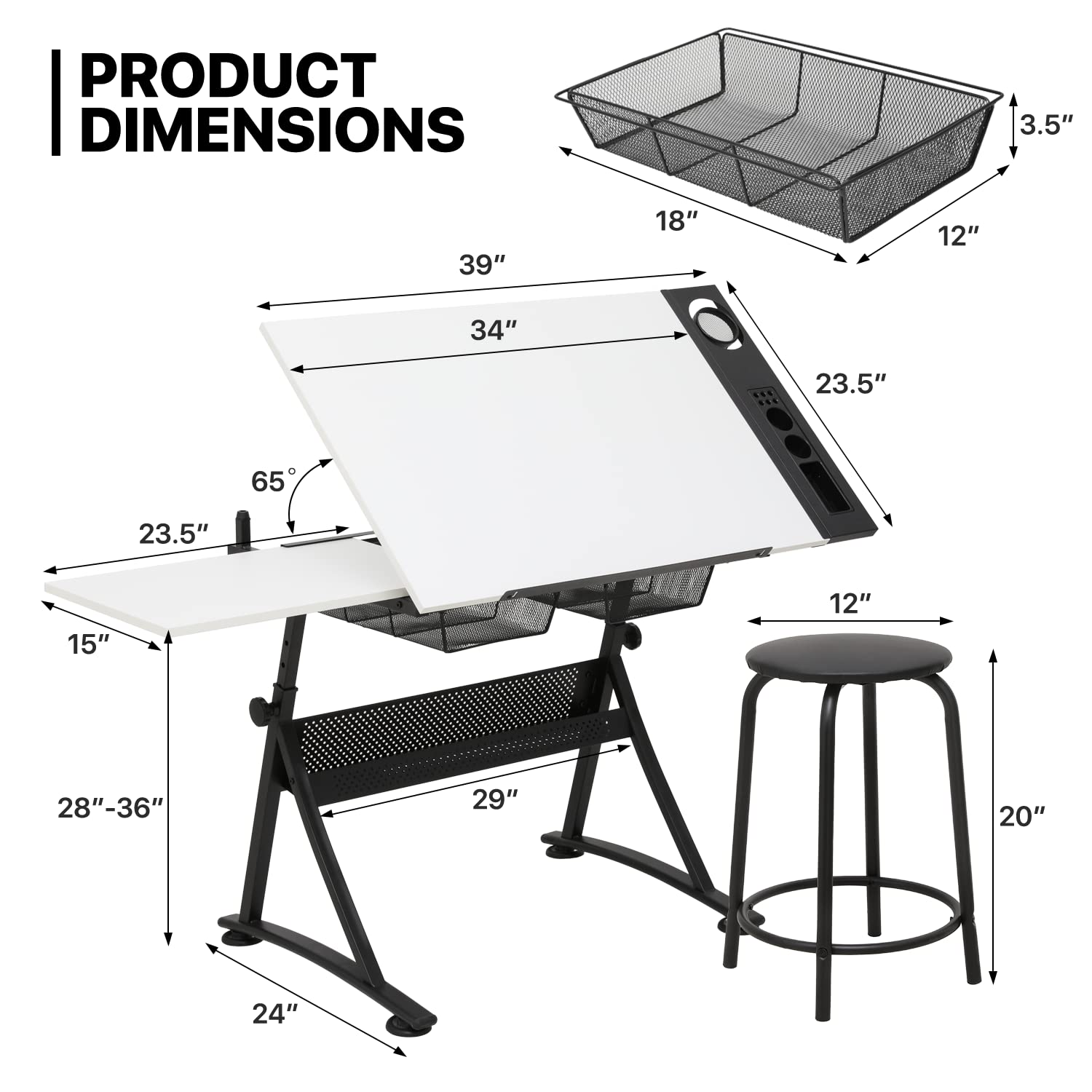 Art Deco Drafting Table, Heigh - Art & Craft Paper Origami recensione e prezzo