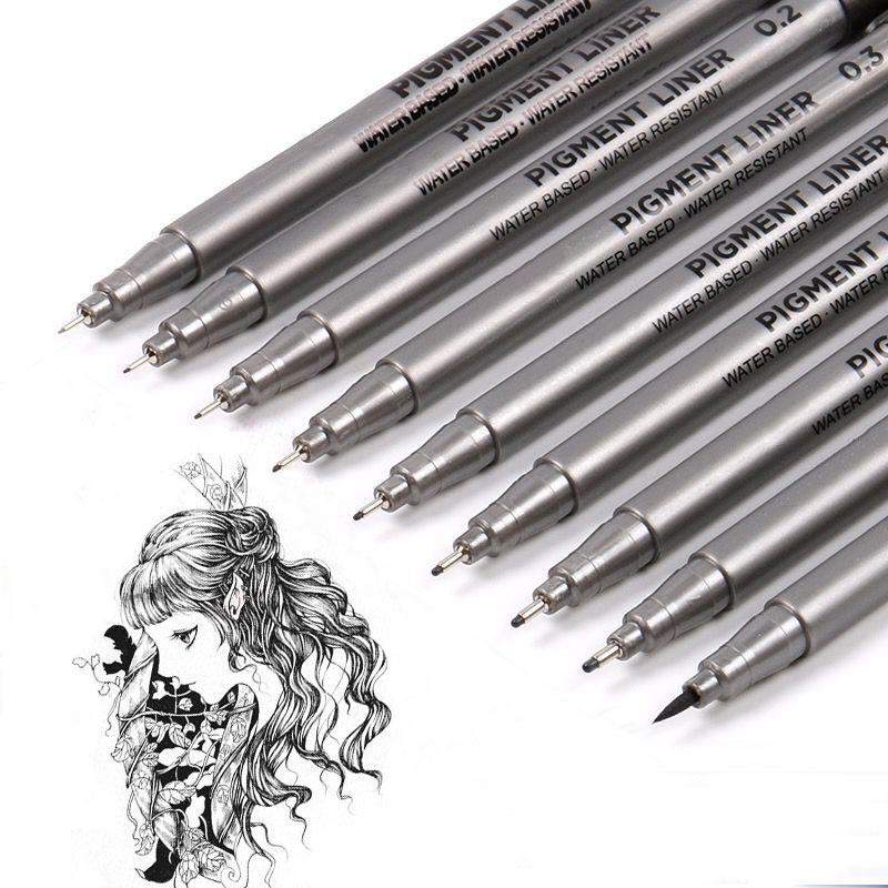9Pcs/set Pigment Liner Micron  - Calligraphy Pen Set recensione e prezzo