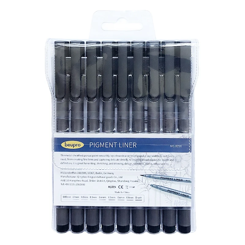 9Pcs/set Pigment Liner Micron  - Calligraphy Pen Set recensione e prezzo