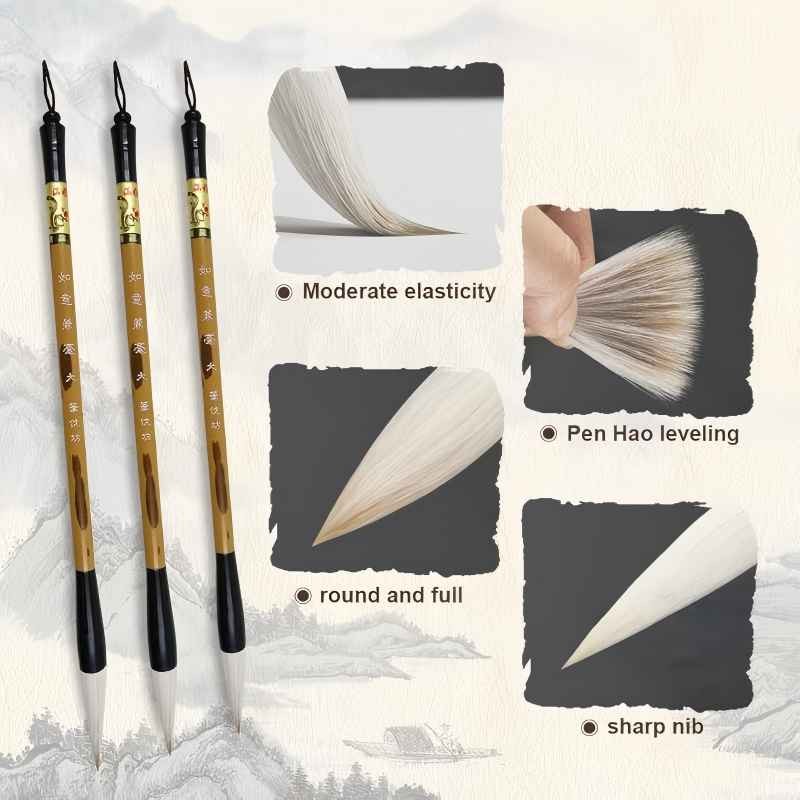 3 Sizes Chinese Writing Brush  - Calligraphy Pen Set recensione e prezzo