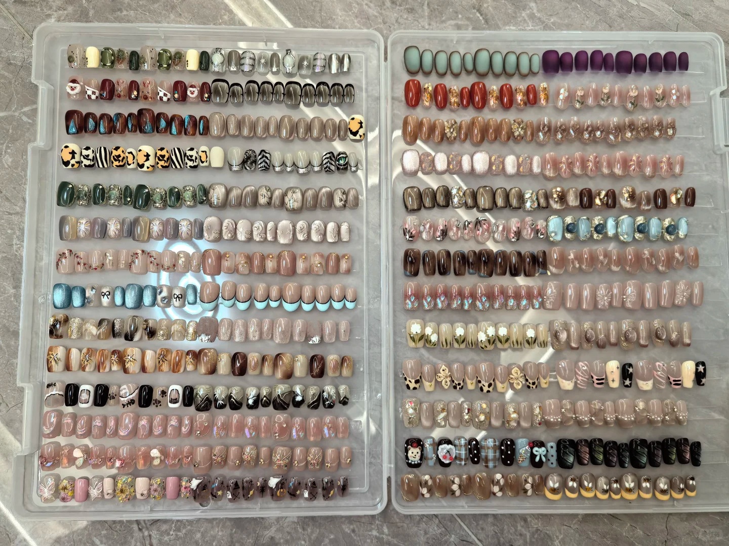 1Box Fake Nail Organizer Holde - Art Craft Show recensione e prezzo