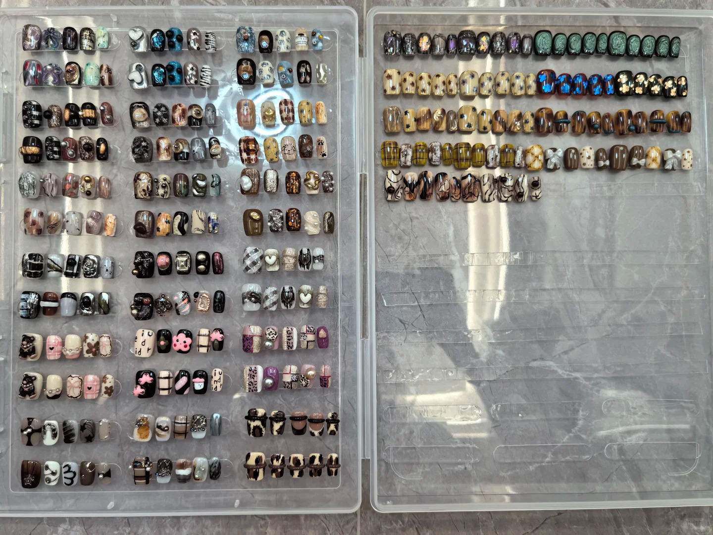 1Box Fake Nail Organizer Holde - Art Craft Show recensione e prezzo