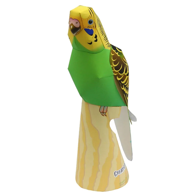 Budgerigar Parrot Bird Handmad - Art Craft Cardboard recensione e prezzo