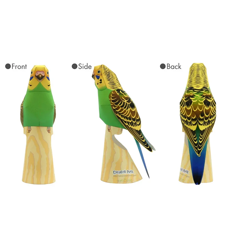 Budgerigar Parrot Bird Handmad - Art Craft Cardboard recensione e prezzo