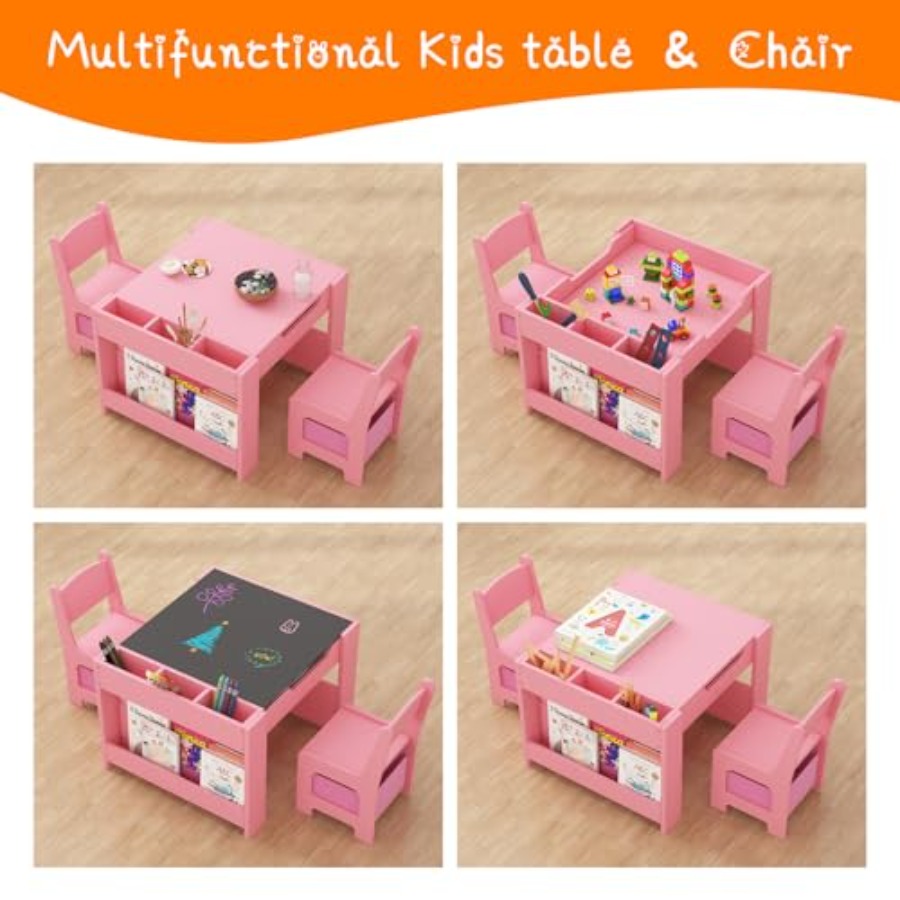 4 in 1 Wooden Activity Table a - Art Craft Toddlers recensione e prezzo