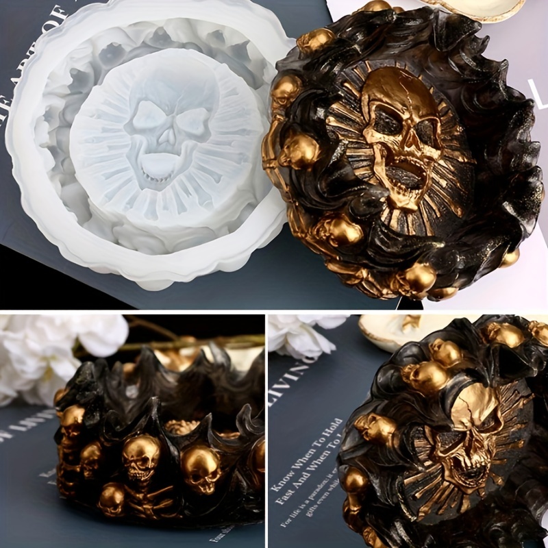 Ashtray mold, skull DIY craft  - Art Craft Party recensione e prezzo