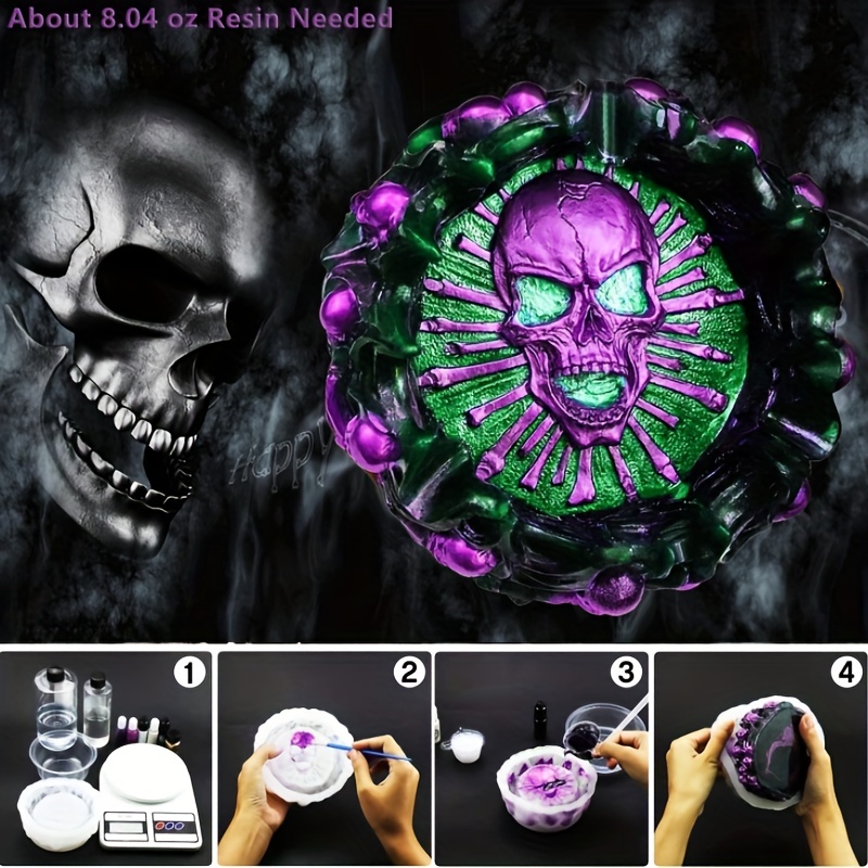 Ashtray mold, skull DIY craft  - Art Craft Party recensione e prezzo