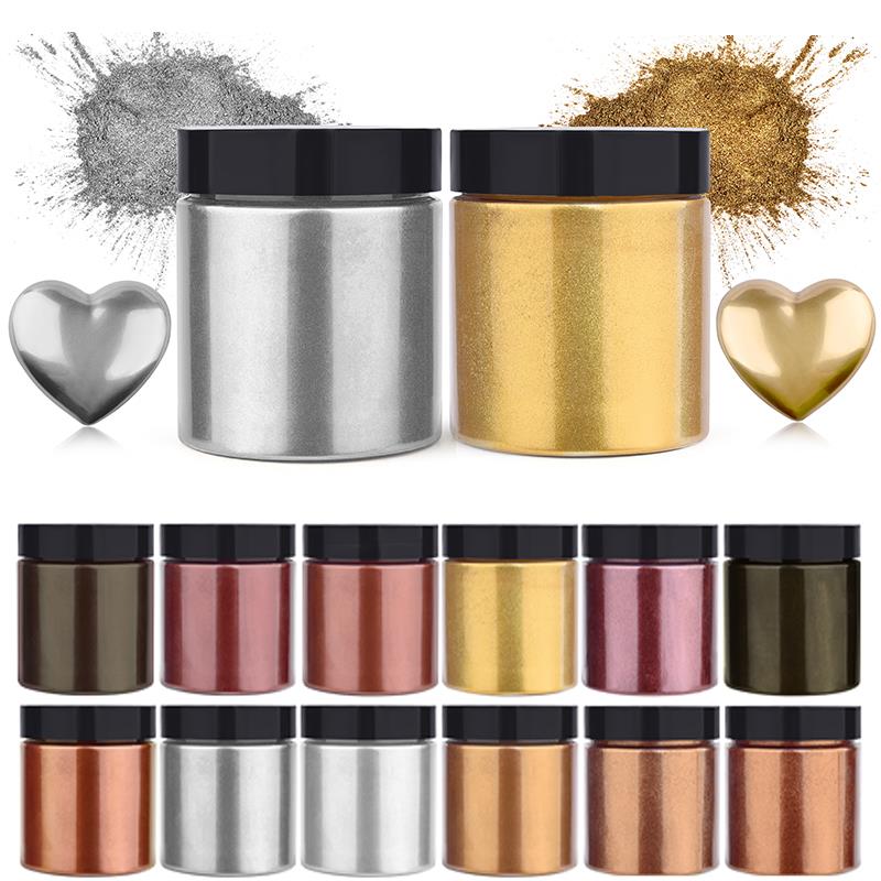 50g Shimmer Metallic Gold Silv - Resin Pigment Powder recensione e prezzo