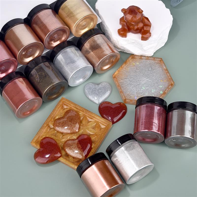 50g Shimmer Metallic Gold Silv - Resin Pigment Powder recensione e prezzo