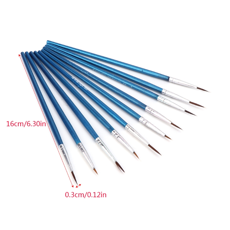 10Pcs/Set Nylon Hair Paint Bru - Watercolor Brush Pen recensione e prezzo