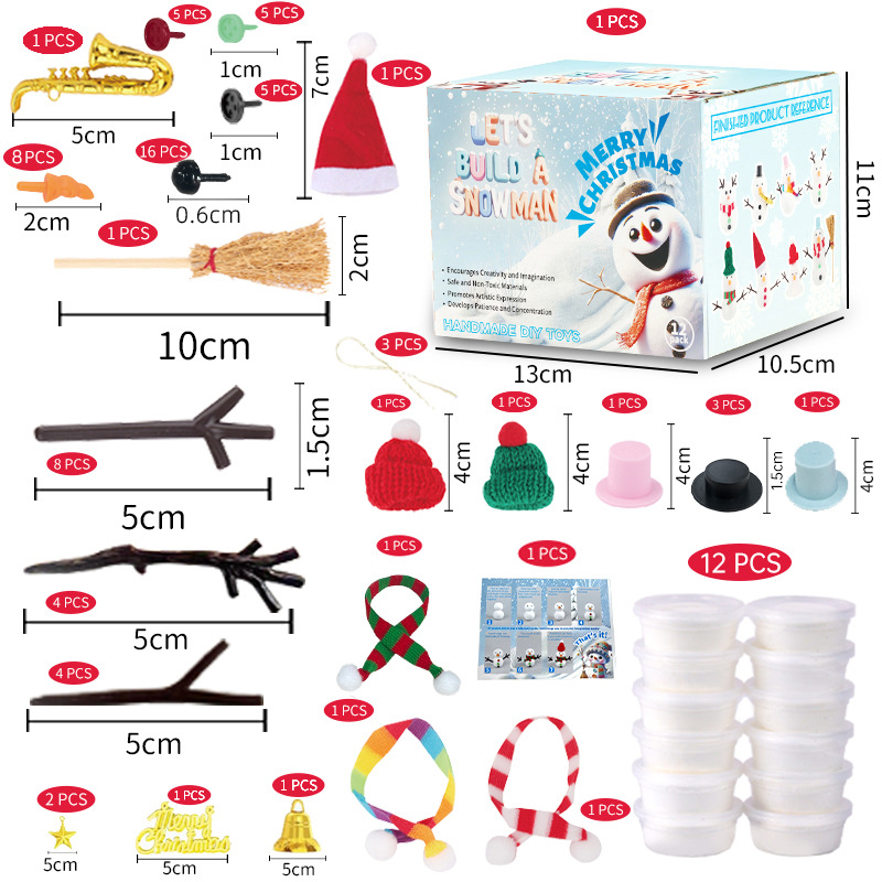 12 DIY Snowman set toys, Chris - Art Craft Upholstery recensione e prezzo