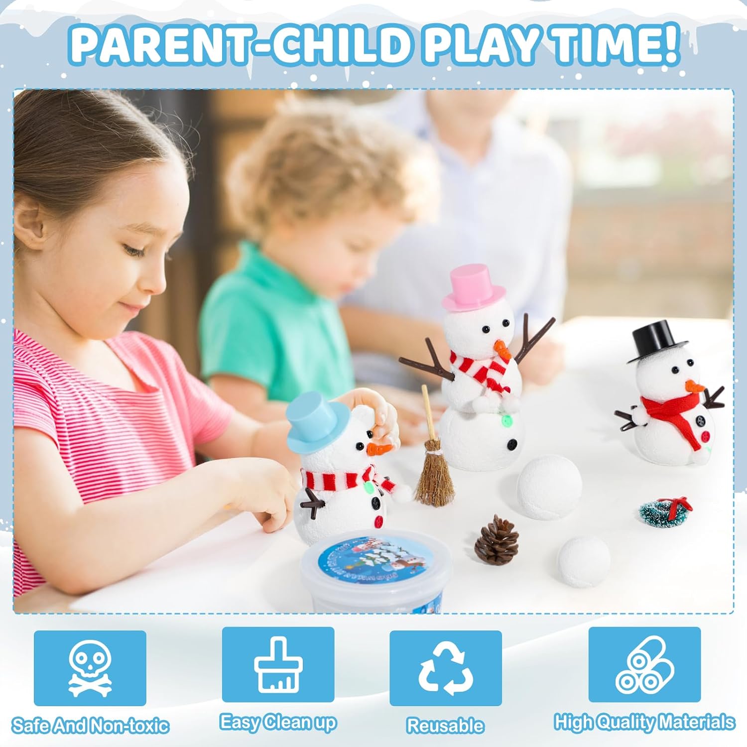 12 DIY Snowman set toys, Chris - Art Craft Upholstery recensione e prezzo