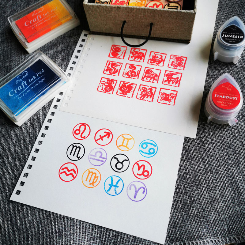 DIY Twelve Zodiac Seals Twelve - Stamping Ink Pad recensione e prezzo