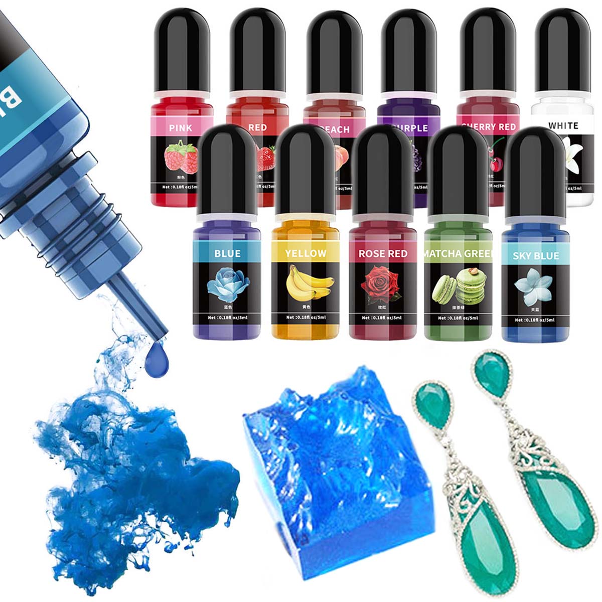5ml/Bottle Epoxy Resin Pigment - Resin Pigment Powder recensione e prezzo