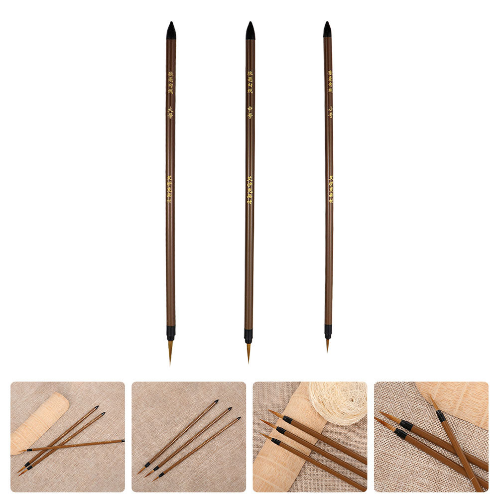 3Pcs Wolf Hair Line Drawing Pe - Watercolor Brush Pen recensione e prezzo