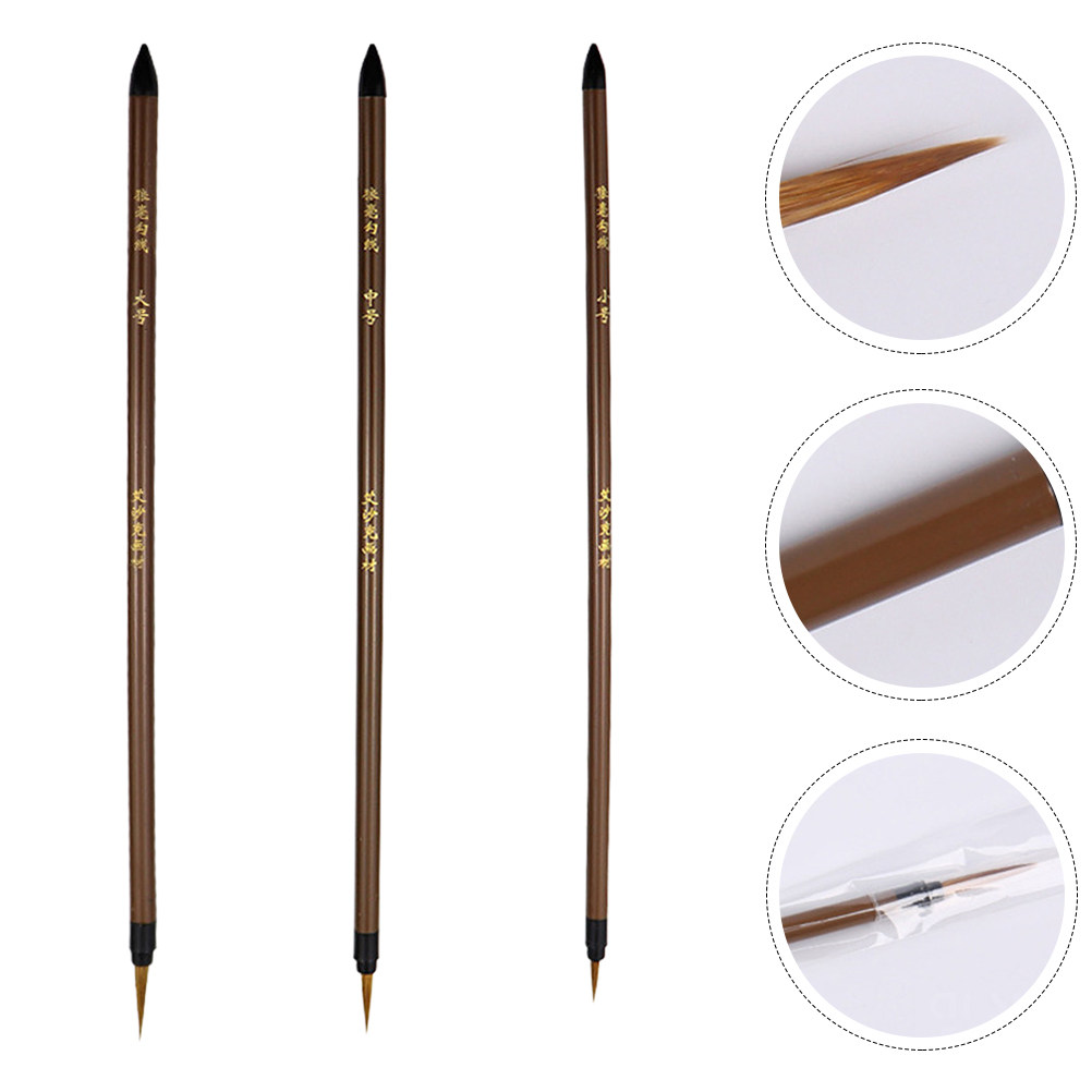 3Pcs Wolf Hair Line Drawing Pe - Watercolor Brush Pen recensione e prezzo