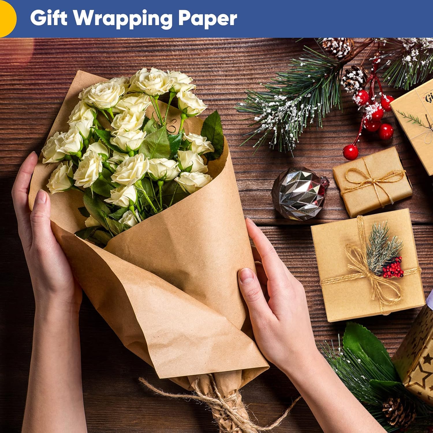 Vanhench Brown Wrapping Paper  - Art Craft Paper recensione e prezzo
