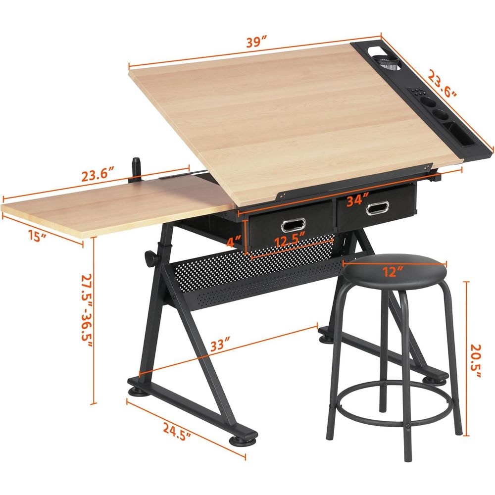 Height Adjustable Drating Tabl - Art & Craft Paper Origami recensione e prezzo
