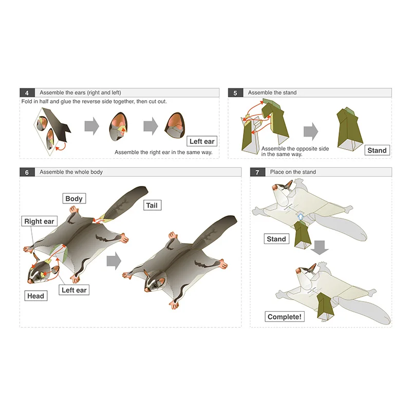 Sugar Glider Flying Mouse Hand - Art Craft Cardboard recensione e prezzo