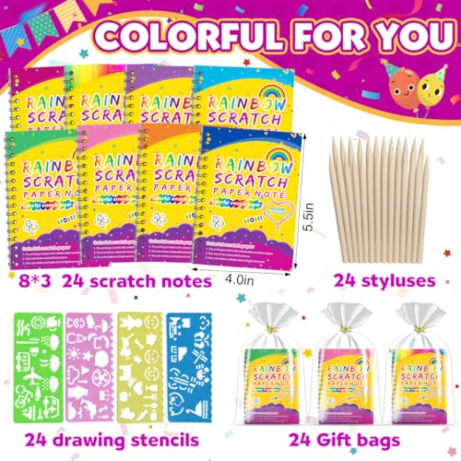 Party Favors for 4-8-12: 24 Pa - Art Craft Notebook recensione e prezzo