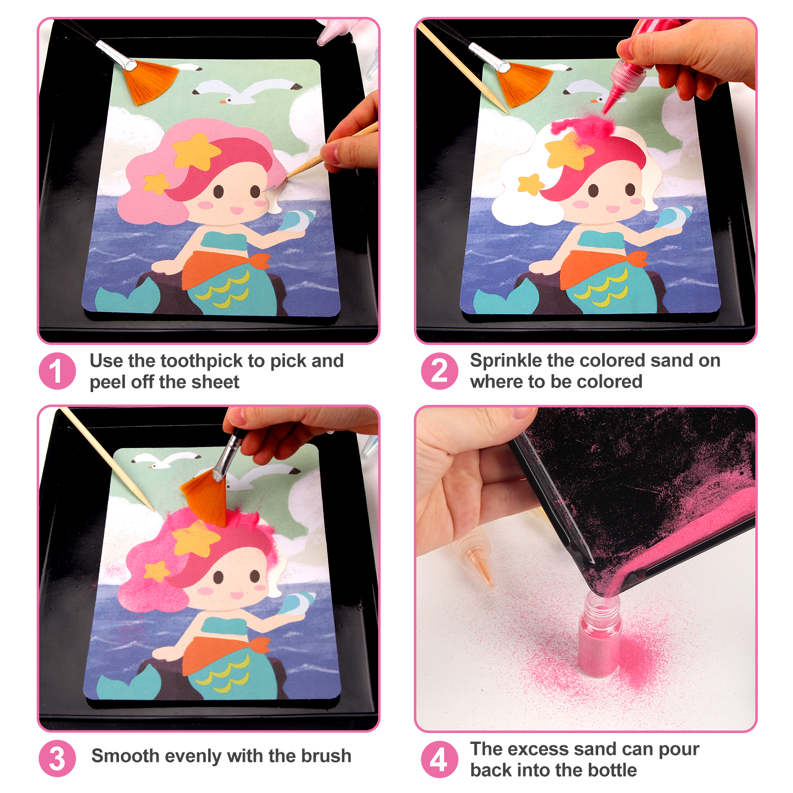 Sand Art Kit DIY Sand Painting - Art Craft Notebook recensione e prezzo