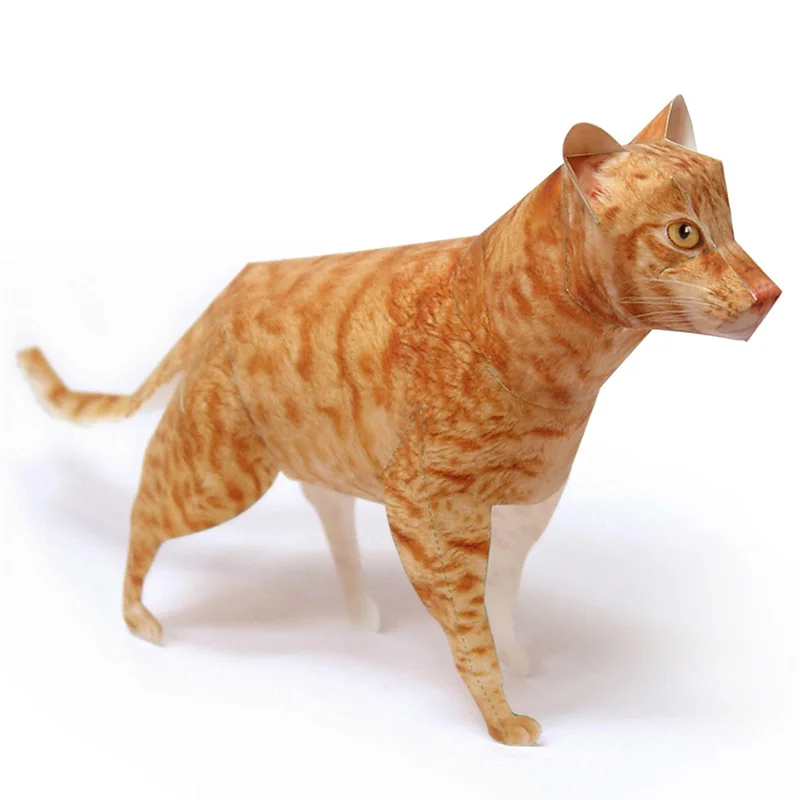 Ocicat Cat Orange Tabby Origam - Art Craft Cardboard recensione e prezzo