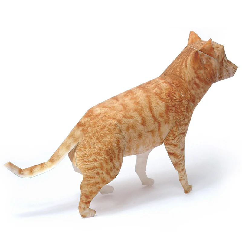 Ocicat Cat Orange Tabby Origam - Art Craft Cardboard recensione e prezzo